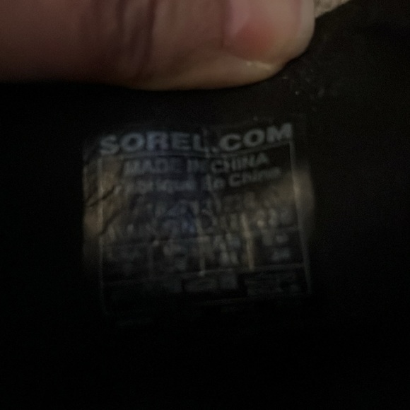 Sorel tan & black Joan of Artic II wedge boots, size 7 - Picture 2 of 4